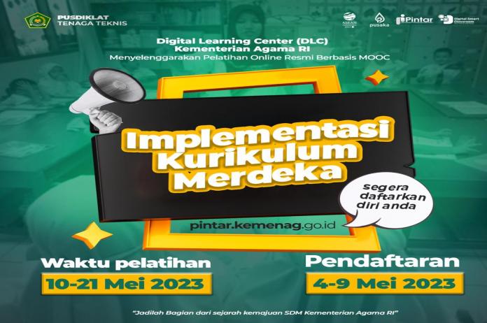 Kemenag Buka Pelatihan Implementasi Kurikulum Merdeka, Pendaftaran Sampai 9 Mei 2023