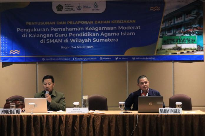 Kemenag Ukur Paham Moderasi Beragama Guru PAI SMA Negeri di Sumatera, Berikut Hasilnya