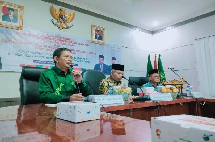 Di Palembang, Kaban Suyitno Kenalkan Catur Program Jelang Transformasi Institusi
