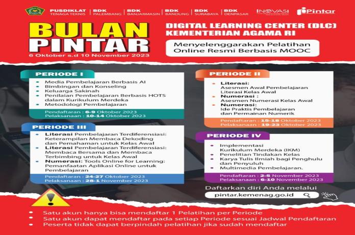 Kemenag Launching Bulan Pintar Pelatihan Online