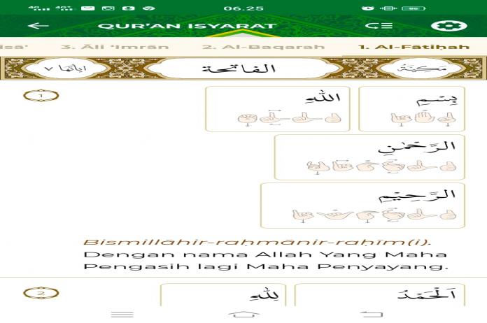 Al-Quran Isyarat dan Terjemahan Bahasa Daerah Tersedia di Quran Kemenag