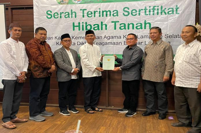Hibah Tanah Jadi Tonggak Pembangunan Loka Diklat Keagamaan Bandar Lampung