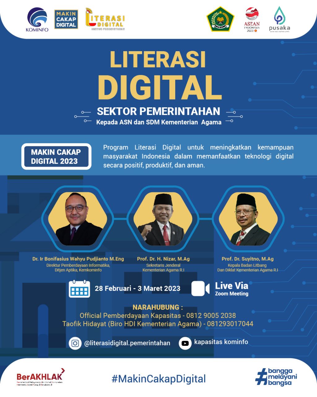 Literasi Digital Sektor Pemerintahan kepada ASN dan SDM Kementerian Agama