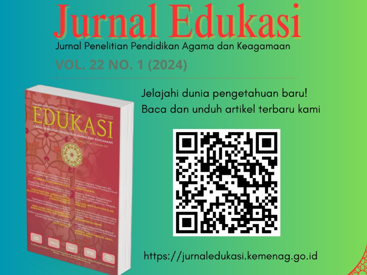 10 Selected Articles Have Been Published in Jurnal Edukasi Vol. 22 No. 1 (2024)