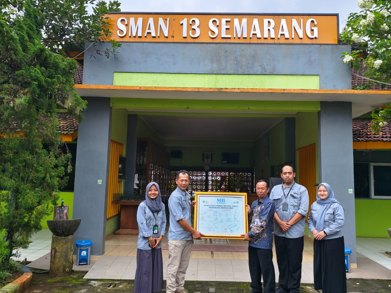 25 Siswa SMAN 13 Semarang Teken Komitmen Moderasi Beragama