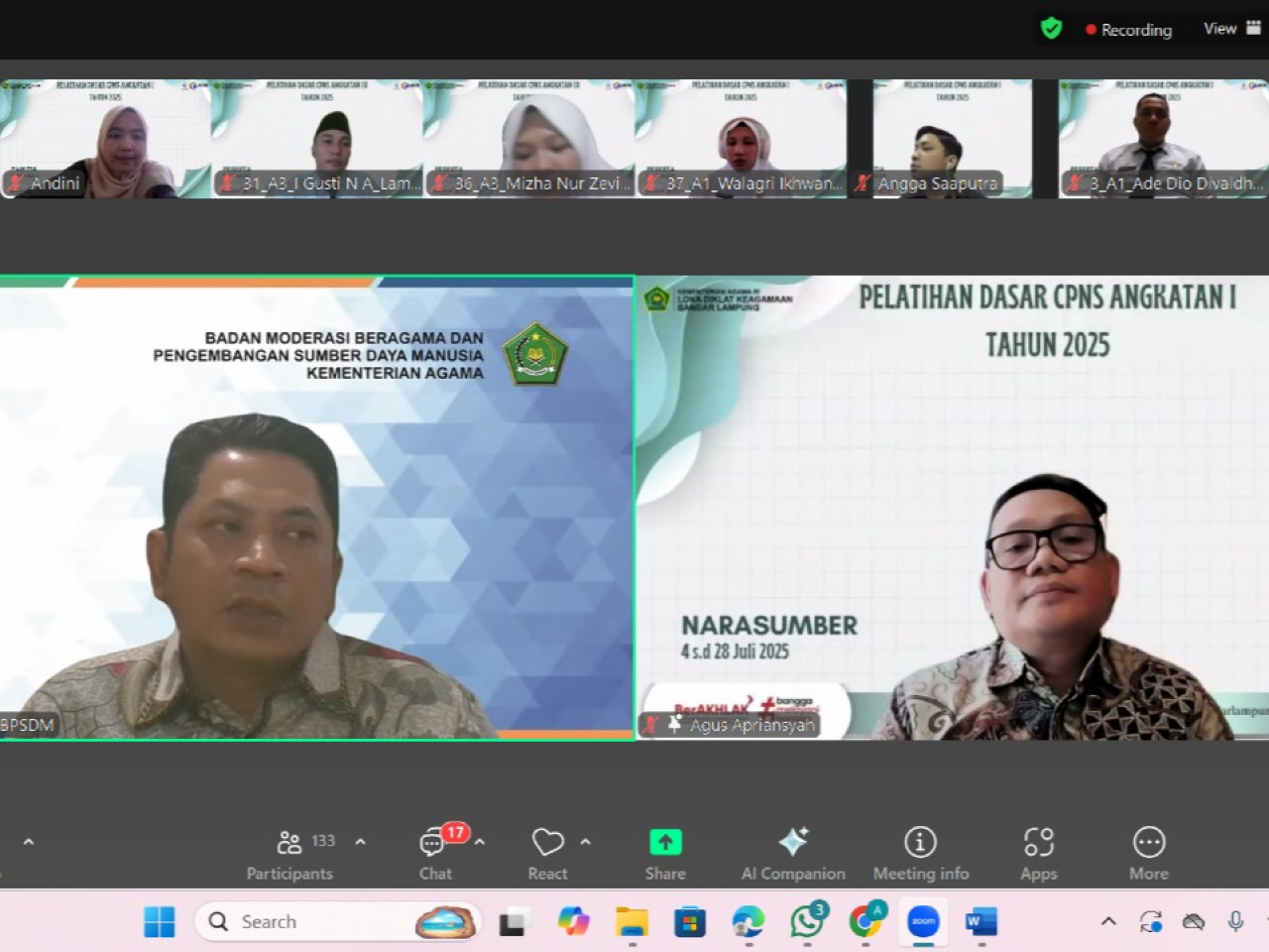 Bangun ASN BerAKHLAK: Kemenag Tekankan Pentingnya Tiga Kecerdasan dan Integritas

