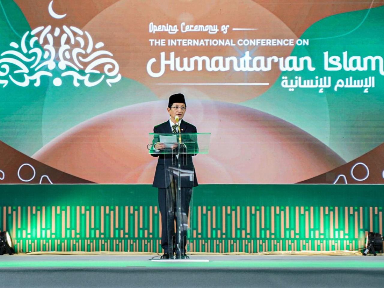 Buka Resmi Konferensi di UI, Menag Nasar: Humanitarian Islam Jangkar Keberagamaan